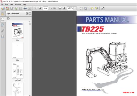 takeuchi tb225 instructions